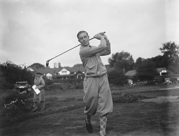 Henry Cotton, golfer. September 1927
