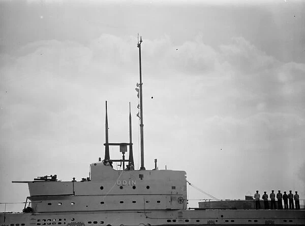 HM Submarine Odin - the conniing tower. 18 July 1929