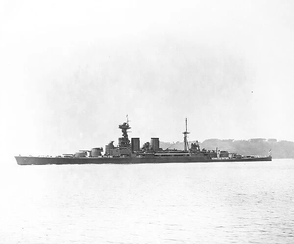 HMS Hood after refit HMS Hood the flagship of the 1st Battle Cruiser Squadron of