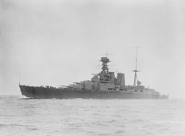 HMS Hood ( Under her own steam ) 21 January 1920