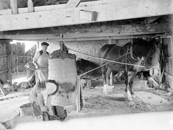 Horse mill bricks. 1935