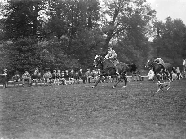 Horse gymkhana. 1935