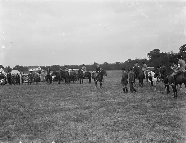 A horse show in Westerham, Kent. 1936