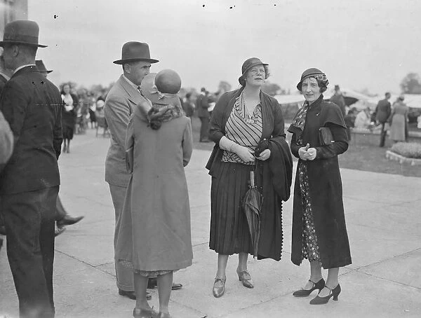 Household Brigade flying meeting at Heston Lady Salmon and Mrs Boothman 1932