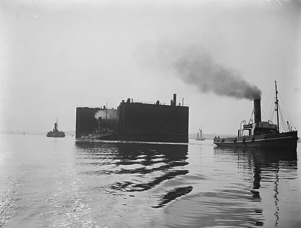 Huge German floating dock to assist in raising great German warship at Scapa Flow 12