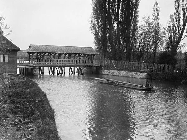 Iffley bridge near Oxford. 1926