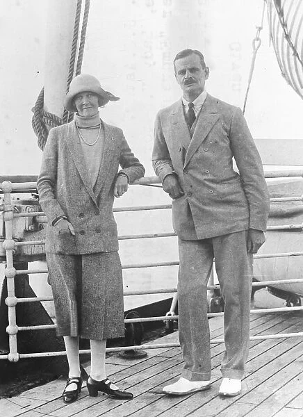 The Imperial Press Conference. Maj J J Astor, MP for Dover and his wife, Lady V Astor