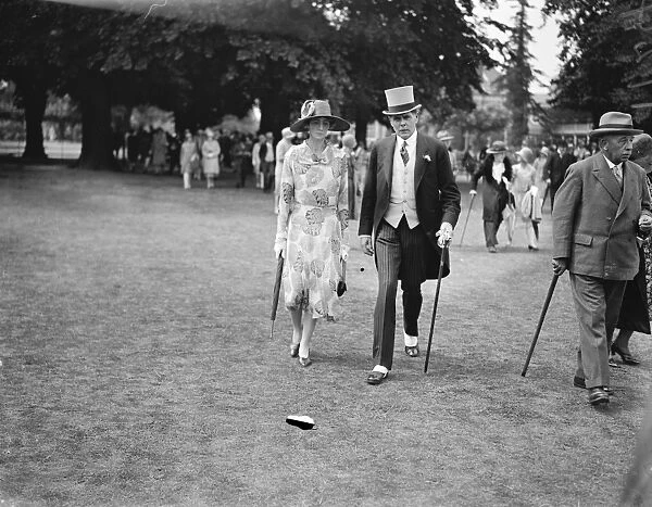 Indian Empire Garden party at Ranelagh Sir Hugh and Lady Trenchard 3 July 1929