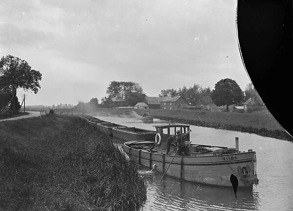 Inland Waterways in Rural England A scene on the River Ouse at West Acre, Norfolk