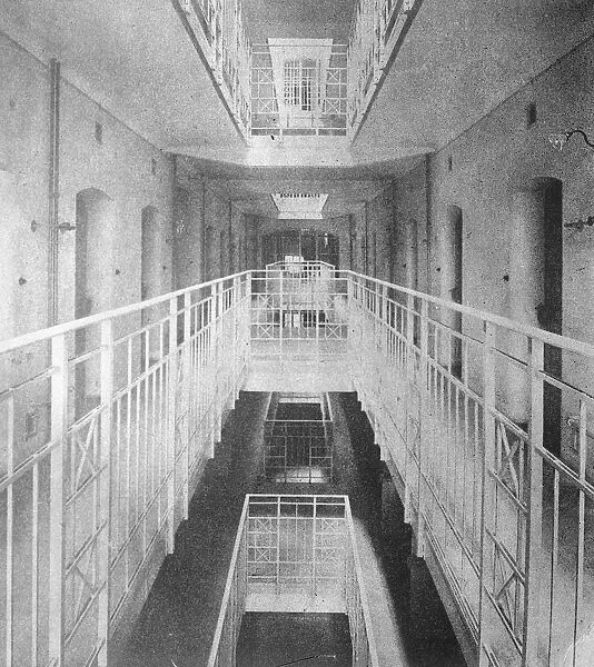The Interior of the Vienna Prison Where Lee Bevan lies in durance vile June 1922