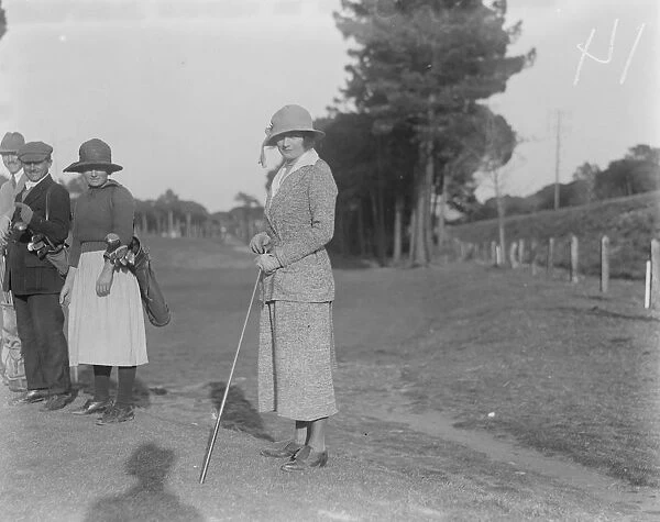 International Society at Cannes Golf Club. Mrs Drexel Paul. 26 January 1921