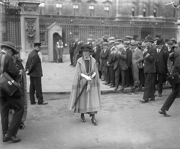 Investiture at Buckingham Palace. Dr Margaret Balfour leaving after being decorated by the King