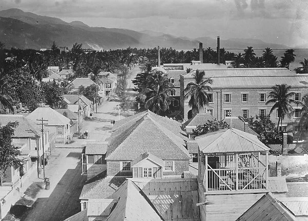 Jamaica. A view of the East End of Kingston. 14 January 1927