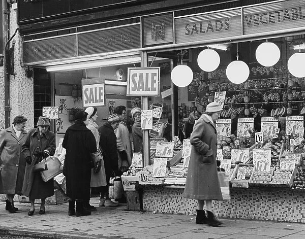 With January sales in full swing this greengrocer in the high Street that Sidcup