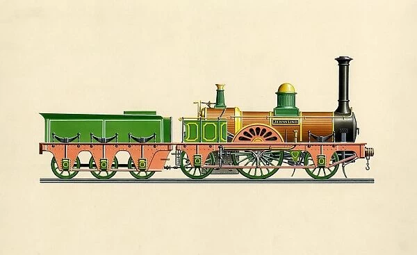 The Jenny Lind locomotive was the first of a class of ten steam locomotives built