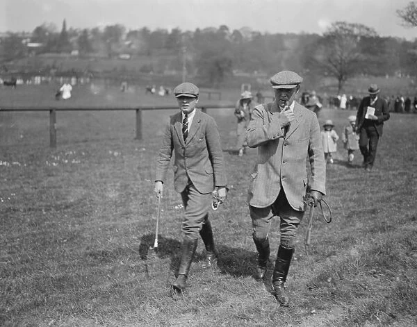 Jersey Cattle Show at Tunbridge Wells Sir John Blunt and his son 2 May 1923