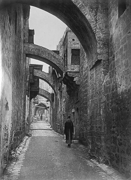 Jerusalem, the Via Delorosa ( the way of grief ) 26 March 1928