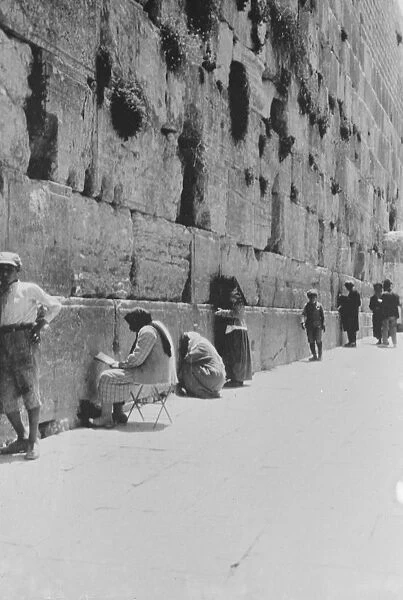Jerusalem - The Wailing Wall. Undated