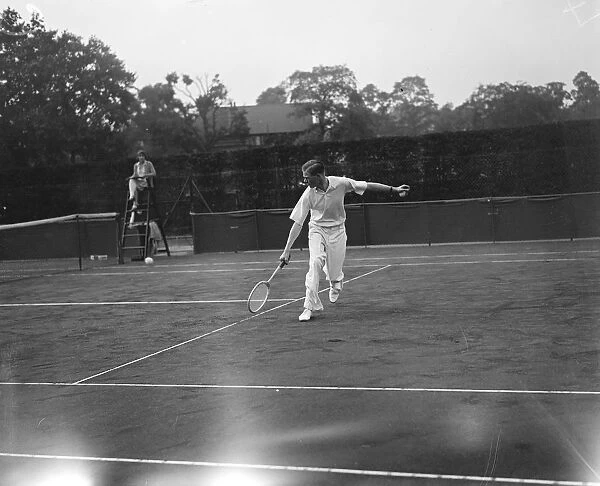 Junior Lawn Tennis Championship at Wimbledon. The Honourable Peter Aitken, the