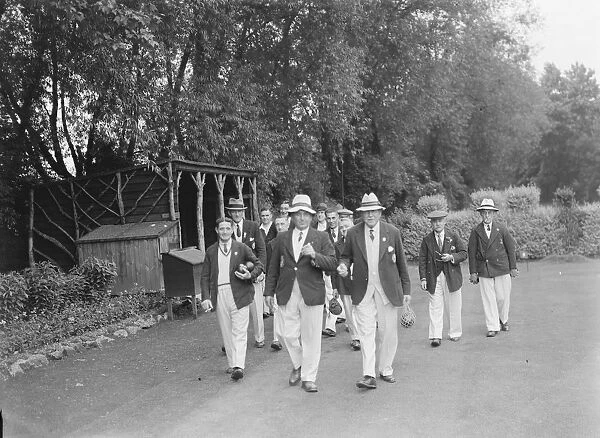 The Kent bowls meeting. 19 June 1937