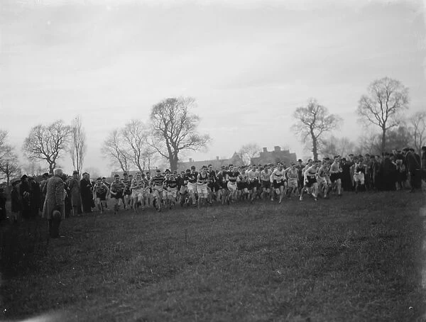 Kent Cross Country Championship Dartford. 1937