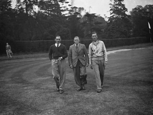Kents professional golfers union championship in Sidcup, Kent. Alfred Padgham