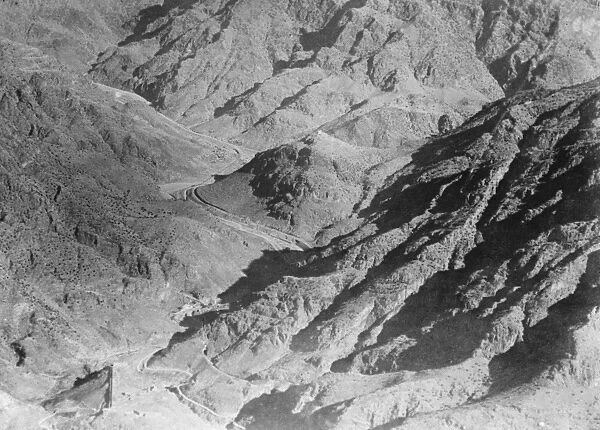 The Khyber Pass in the Hindu Kush mountain range. Typical frontier country. 2