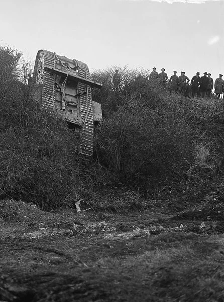 King Amanullah watches tank battle at Lulworth, Dorset. 20 March 1928 King Amanullah