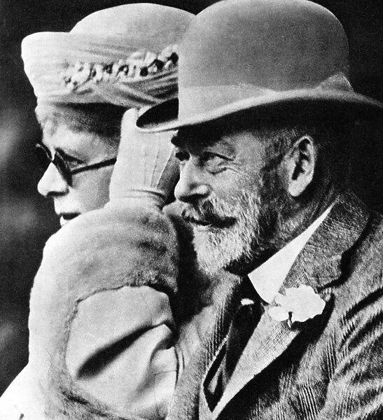 King George V and Queen Mary undated