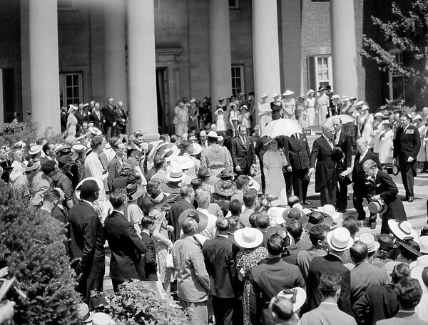 King George VI and Queen Elizabeth on their Canadian tour of 1939. The King
