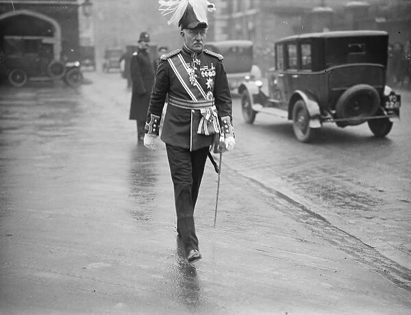 King holds a levee at St Jamess Palace. Sir C Cockrill. 24 February 1927