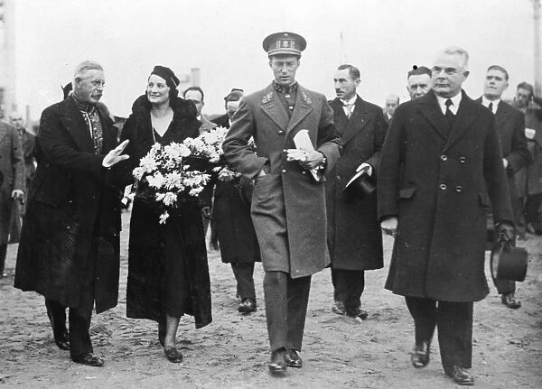 King Leopold of the Belgians opens second section of the Albert Canal. 17 October 1934