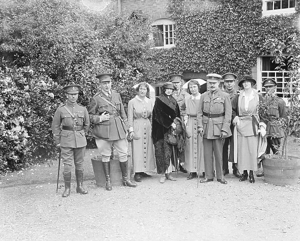 King Manuel and Queen Augusta of Portugal visit the Princess Louise Military Orthopaedic