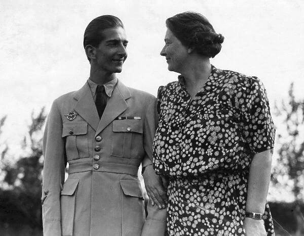 King Peter of Yugoslavia back at last with his mother at her country home in England