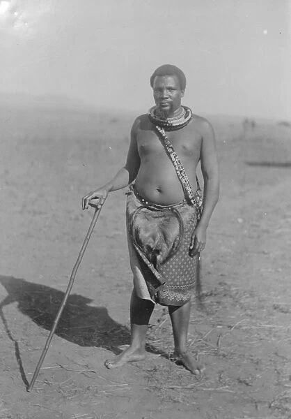 King Sobhusa coming to London. The Swazi Prime Minister Lomwazi. 3 January 1923