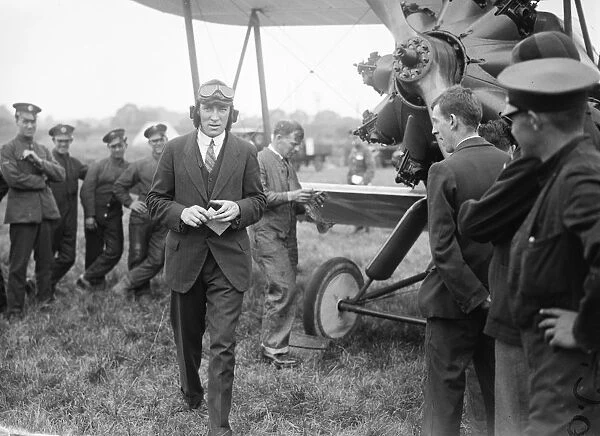 The Kings Cup Air Race. Squadron Leader Sir Christopher Brand KBE, DSO. 9 July 1926