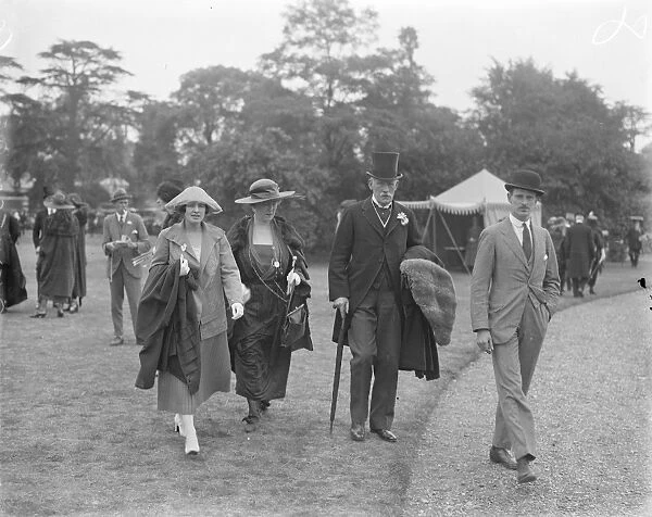 Well known society people at second International polo match between England