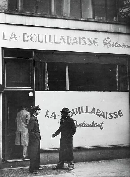 La Bouillabaisse restaurant in Soho London, England. 1945