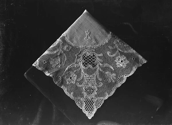 Lace handkerchief made by Bucks and Beds Lace Association 26 October 1923