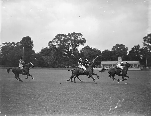 Ladies Inter - Club Polo match at the Ranelagh Club, West London. Miss Nell Campbell