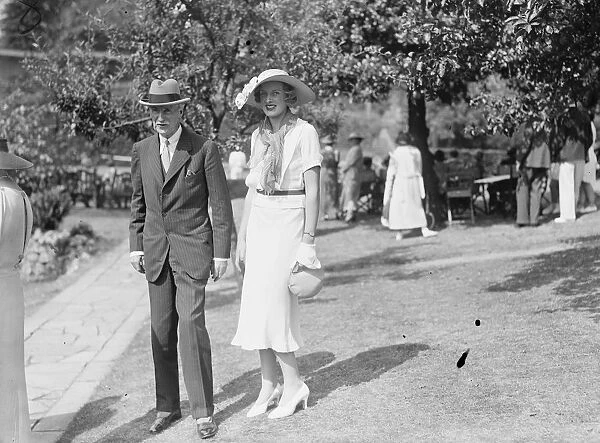 Lady Crossfields tennis club party at Highgate Colonel Morrison Bell and Miss