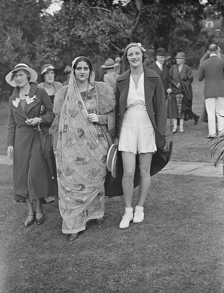 Lady Crossfields tennis club party at Highgate Miss Bapsy Pavry, M A and Mrs