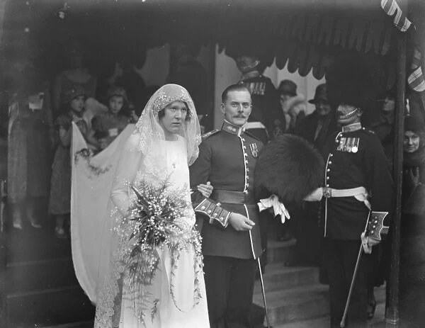 Lady Katharins Carnegies wedding. Mr W B L Manley and Lady K Carnegie were married