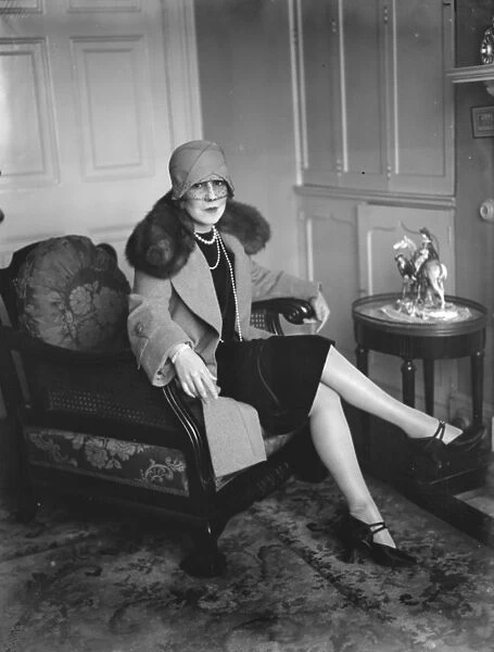 Lady Sholto Douglas, who has insured her feet for ?20, 000 before leaving for Hollywood