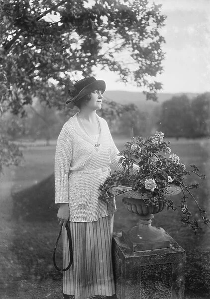 Lady Terrington at their home Binfield, Marlow 30 October 1921