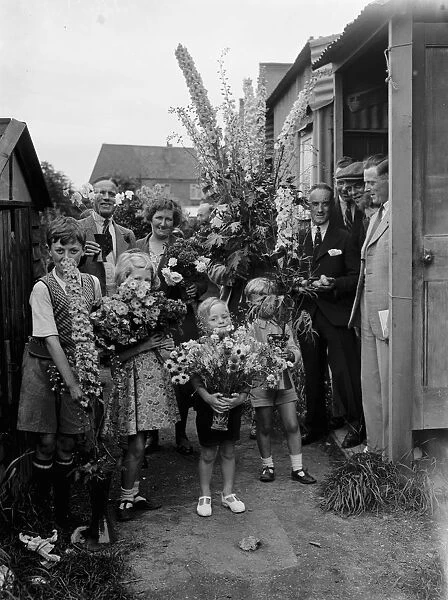 The Lamorbey flower show in Sidcup, Kent. 1936
