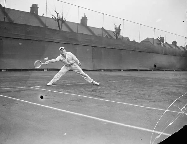 Lawn Tennis Championships at Magdalen Park, Oxfordshire P D B Spence who defeated