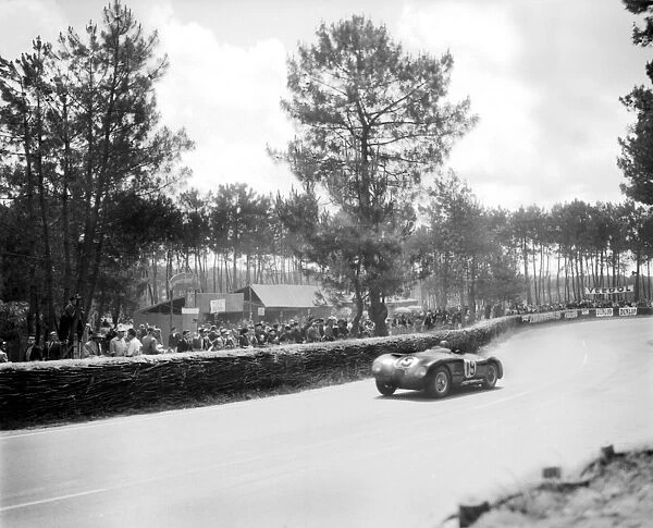 Le Mans 24 Hour Race. The British Team Witehead-Stewart in a Jaguar car (No. 19)