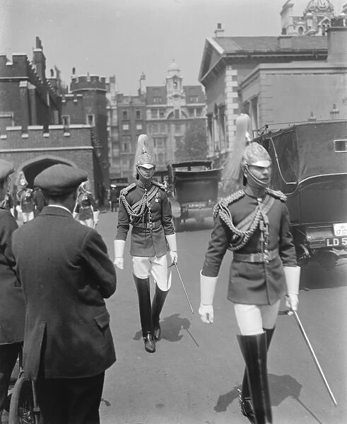 Ling Leaves at St James Palace The Marquis of Blandford in his Life Guards uniform