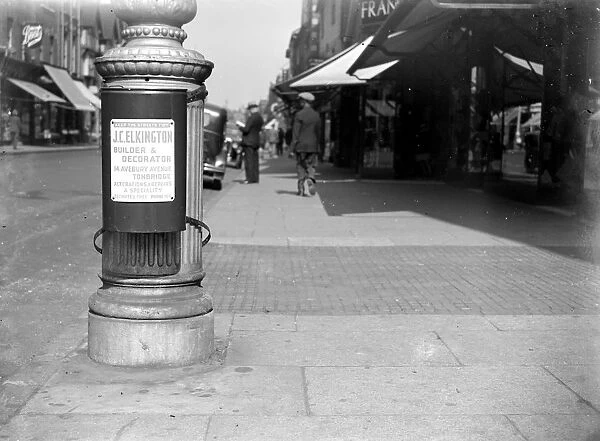 Litter Bin in Tonbridge. Kent. 1933